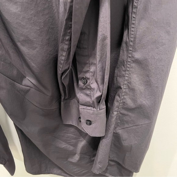 Alfani Dark Gray Slim Fit Stretch Button Down Shirt - Picture 5 of 7